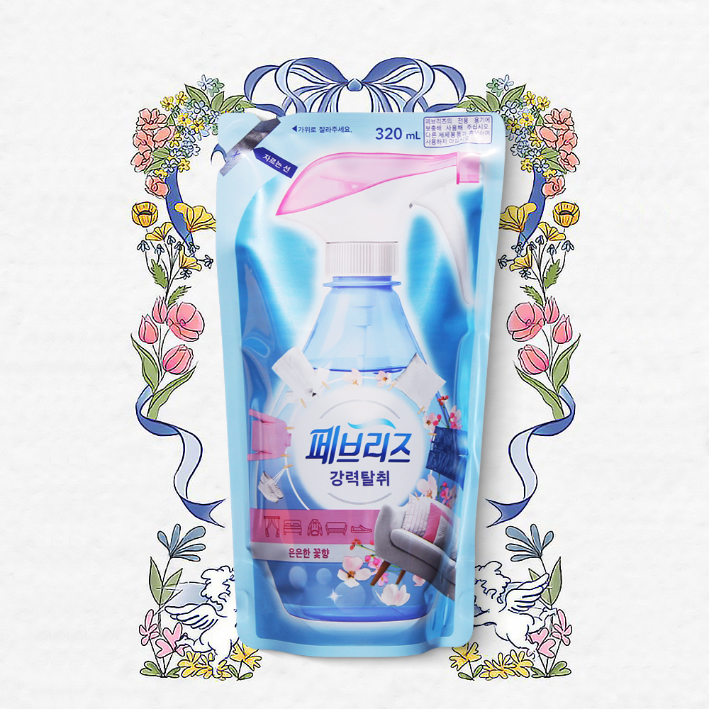 페브리즈 리필 은은한 꽃향 섬유탈취제 320ml 강력탈취 섬유향수 - 메인 이미지