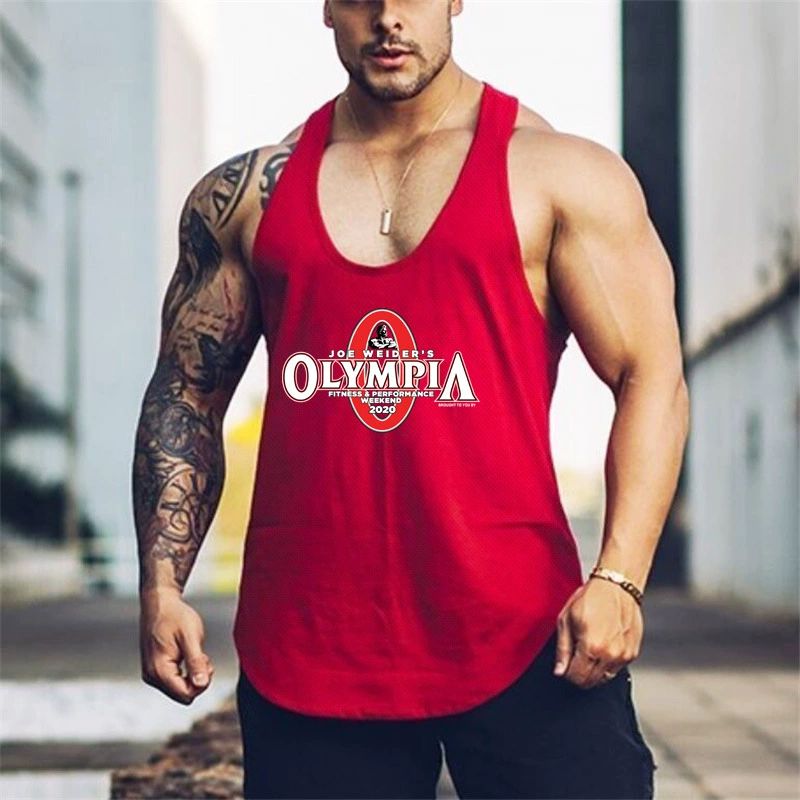 올림피아 운동 민소매 메쉬 짐웨어 보디빌딩 티셔츠 기능성 나시 웨이트 운동복 블랙 M - 상세 이미지 5