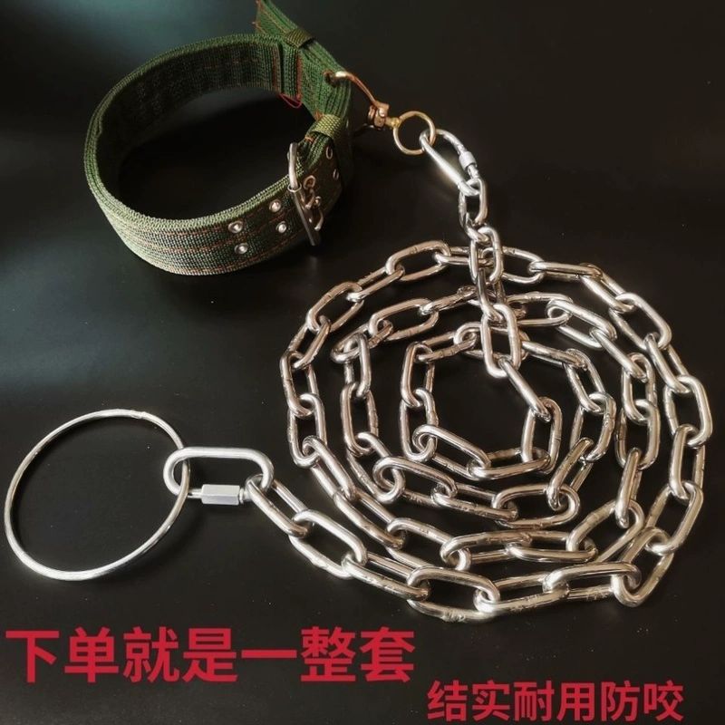 대형견 쇠줄 진돗개 체인 반려 시골개목줄 쇠사슬 철사 2.5mm 이하 15kg 길이 1m - 상세 이미지 5