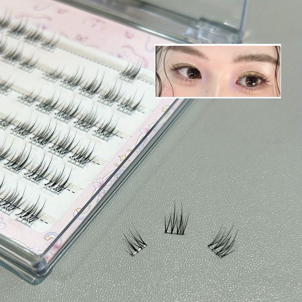 셀프 노글루 속눈썹 연장 언더 가닥 속눈썹 붙이기 원터치 2종 세트 - 상세 이미지 2