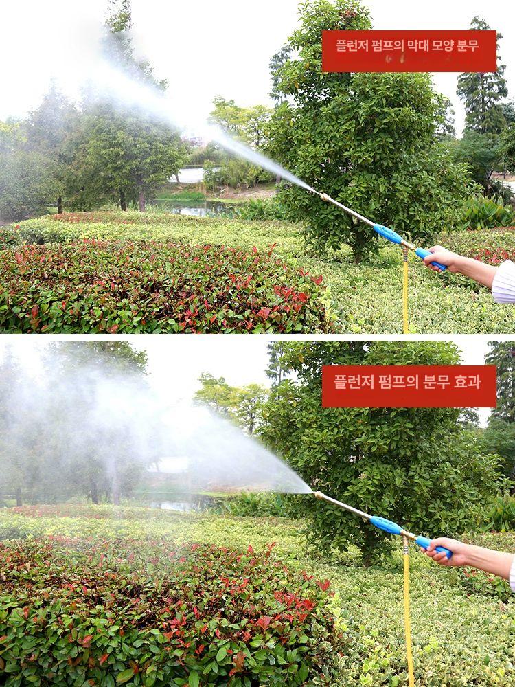 농업용 장거리 약대 분무 멀티 살포기 분무건 안개분사 농약분무기 압축분무기 고압분무기 60 고압 분사기 축류 가능 곡선형 - 상세 이미지 5