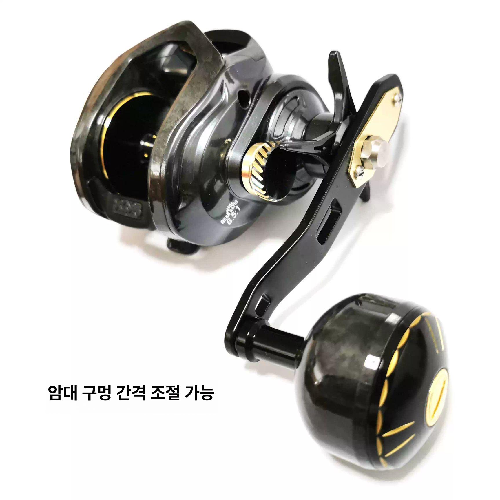 파워 핸들 바다 문어베이트릴 바다베이트릴 리틀골든불 빅워터드롭 오른손잡이 - 상세 이미지 3