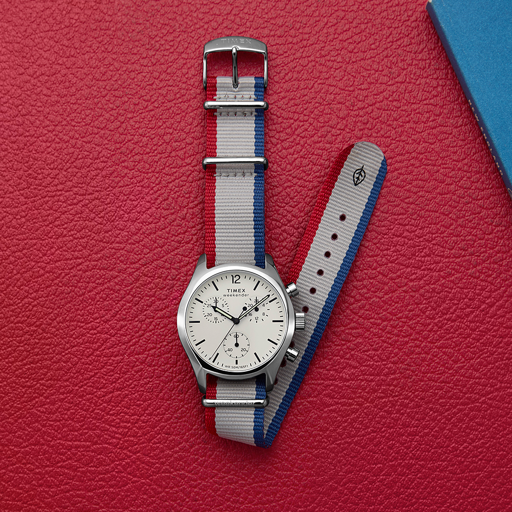 타이맥스 위켄더 뉴잉글랜드 크로노그래프 스트라이프 남성시계 40mm TW2Y15800 - 상세 이미지 2