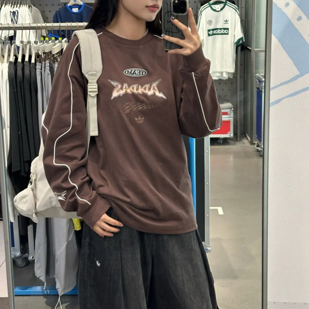 아디다스 트레포일 RAV 크루넥 맨투맨 블랙 JM8037 브라운 JM8038 이미지 8