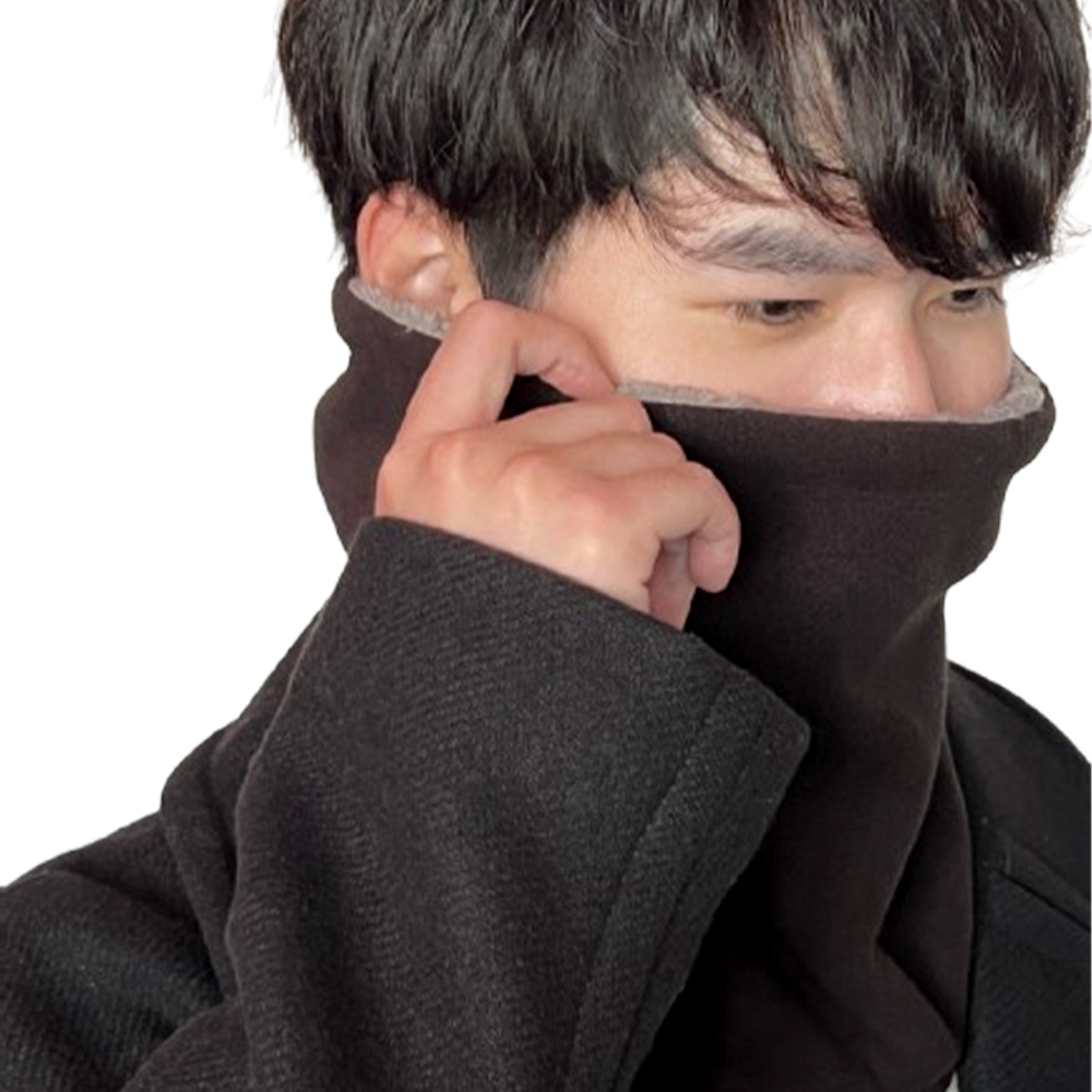 지퍼형 방한 남자 극세사 등산 러닝 목토시 바라클라바 넥워머 - 상세 이미지 4