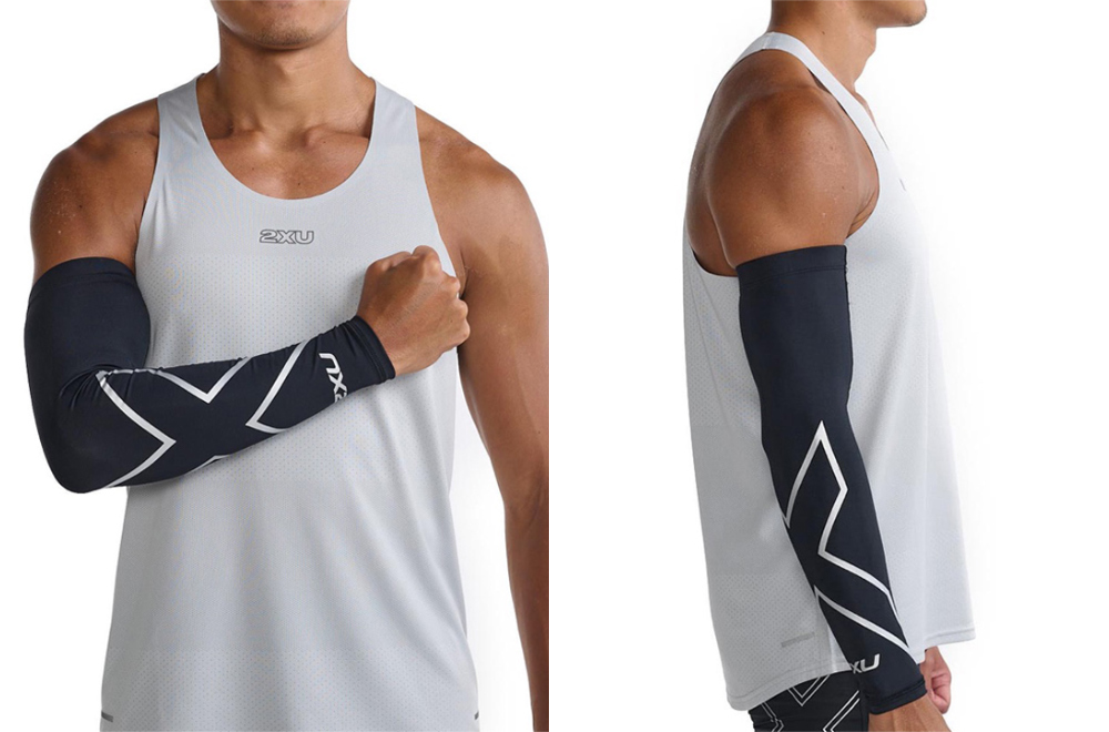 2XU 암슬리브 팔토시 컴프레션 암가드 싱글 UA3196ABLK-SIL - 상세 이미지 4