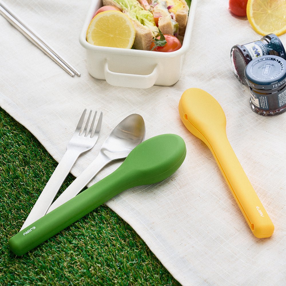 에지리 젤리빈 스테인리스 무소음 수저세트 (포크 스푼 젓가락)