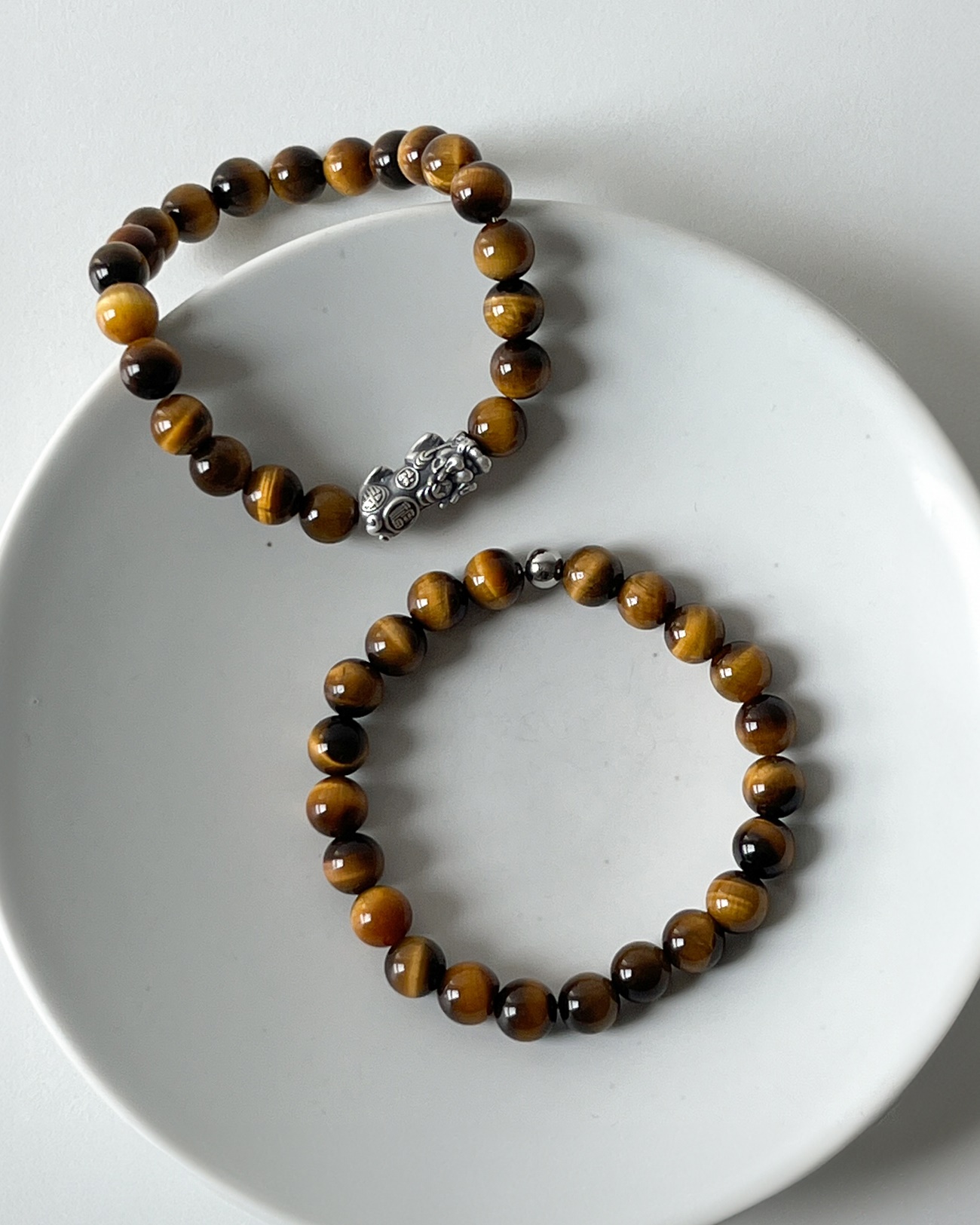 재물운 액막이 비휴 호안석팔찌 남자 여자 행운 불교 염주팔찌 2026 병오년 새해선물 제품 이미지