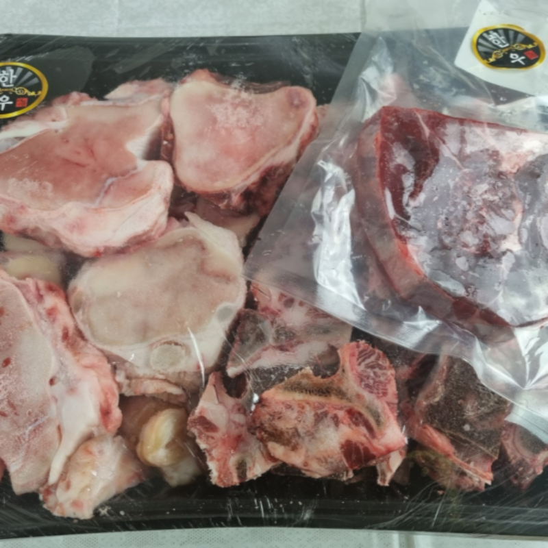 자연가득 1등급 한우 사골세트 총 4.2kg / 사골 2kg / 잡뼈 2kg / 사태 200g - 상세 이미지 4