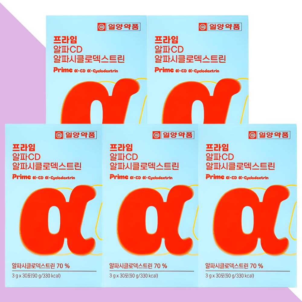 일양약품 알파CD 알파시디 알파시클로덱스트린 30포X5박스 - 상품 이미지