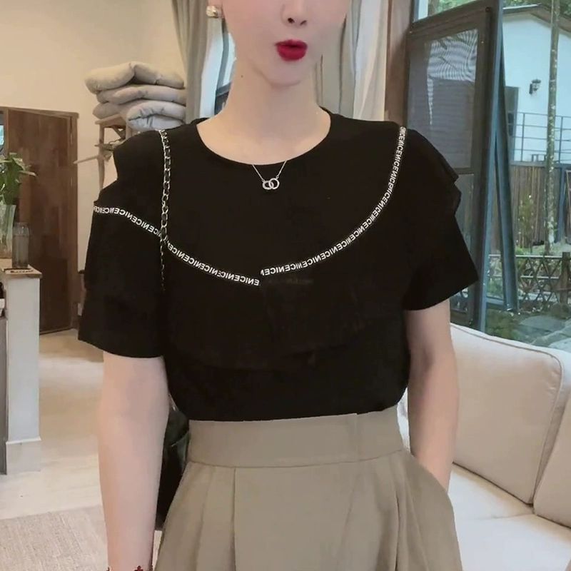 라틴스포츠댄스복 무대복 재즈 장구 의상 상의 난타 댄스의상 방송의사 여성 블랙 S 추천 40.0-49.0kg - 상세 이미지 5