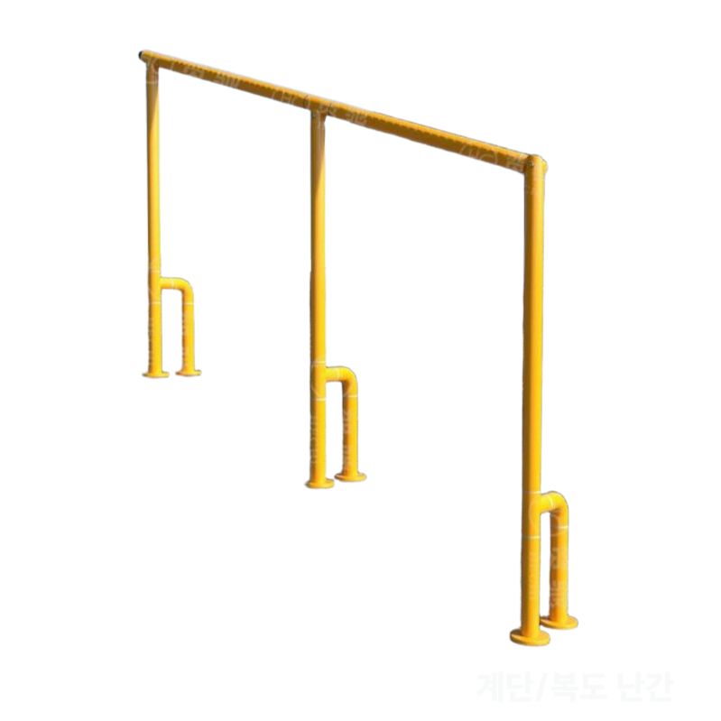 계단 핸드레일 발코니 경사로 난간대 주택 빌라 안전바 60cm 옐로우 - 상세 이미지 5