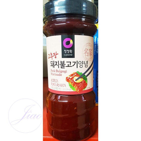 지아오 고추장 돼지불고기 양념소스 840g 고추장양념장 볶음양념장