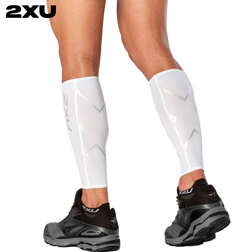 2XU 카프슬리브 컴프레션 카프 가드 종아리 보호대 UA1987BWHT-WHT - 상품 이미지