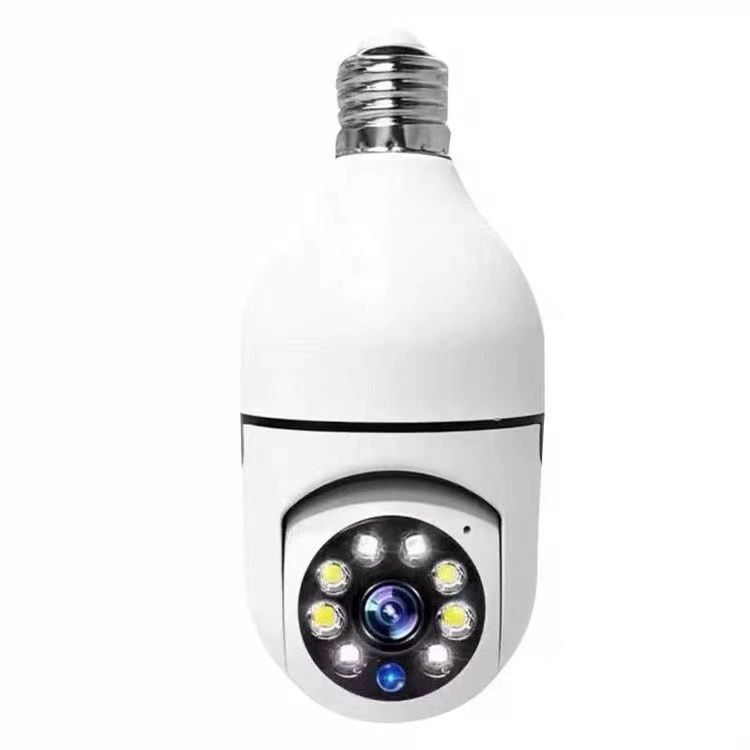 전구형 무선 CCTV WIFI연결 조명 회전 겸용 360도 360도 전경 조명 WiFi 버전 없음 5MP - 상품 이미지