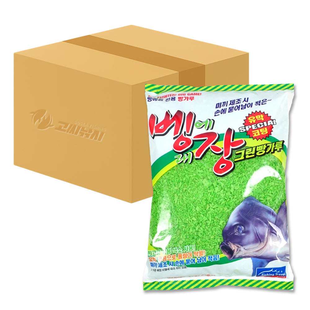 벵에대장 그린 빵가루 1박스 12개입 벵에돔 낚시 집어제 미끼 - 메인 이미지