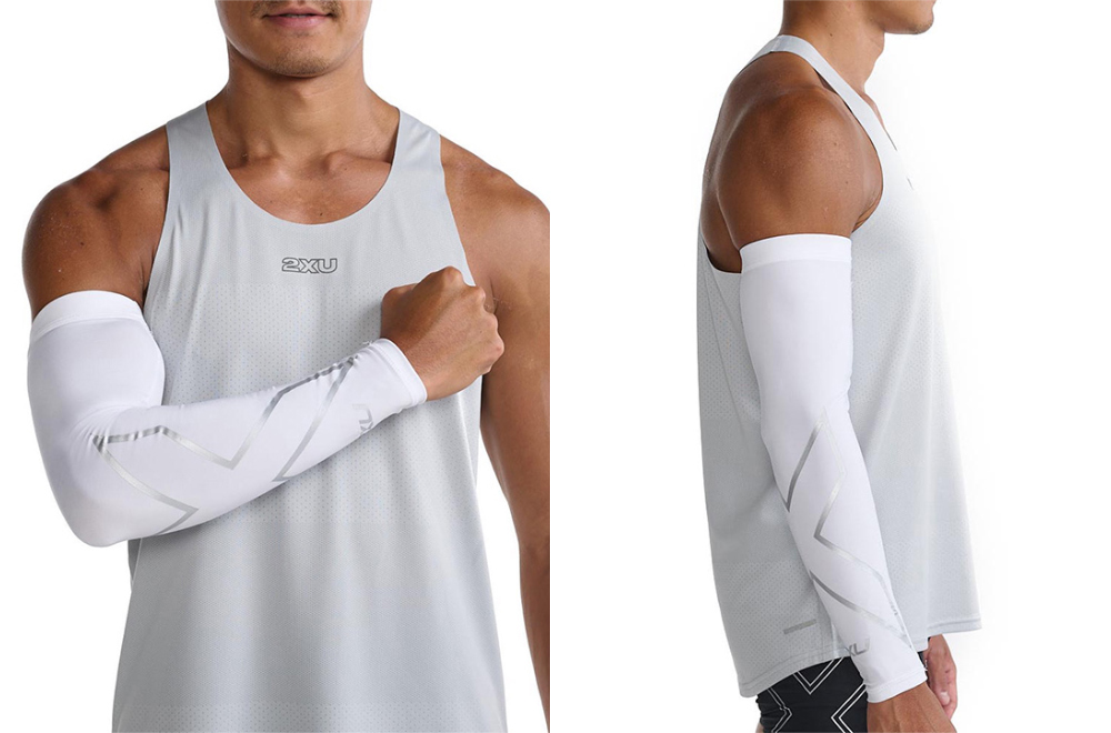 2XU 암슬리브 팔토시 컴프레션 암가드 싱글 UA3196AWHT-SIL - 상세 이미지 3