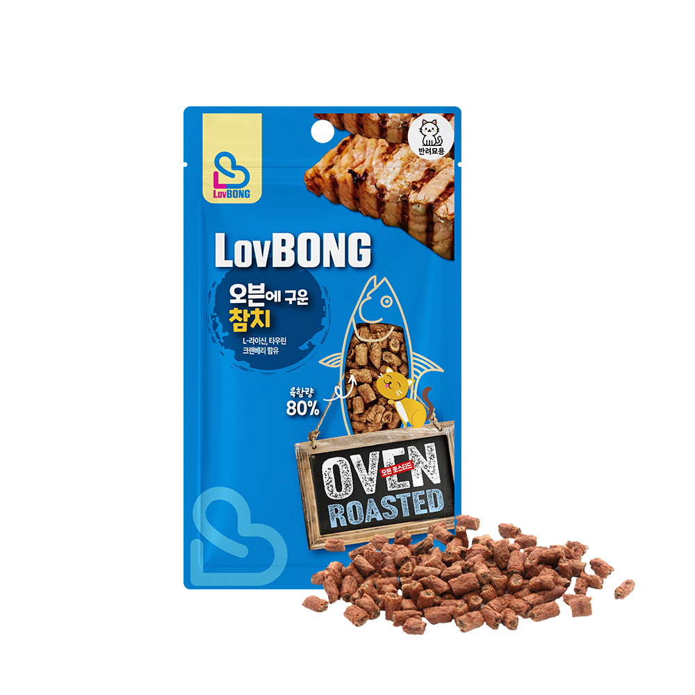 러봉 오븐에 구운 져키 고양이간식 참치, 30g, 1개 제품 이미지
