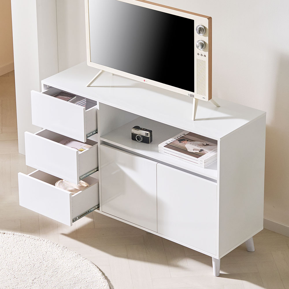 데니 높은 거실장 수납장 티비다이 1200