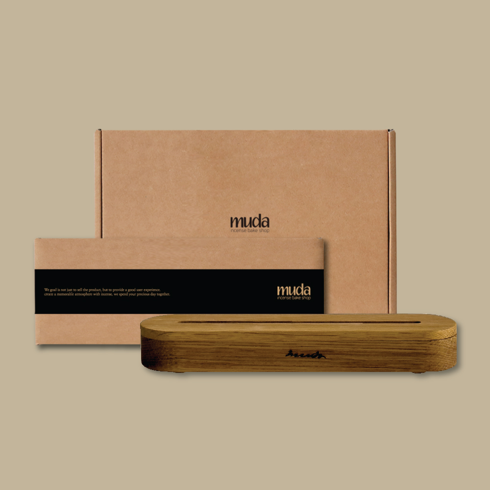 무다(MUDA) 원목 인센스 스틱 홀더 바게트 디스커버리 선물 세트