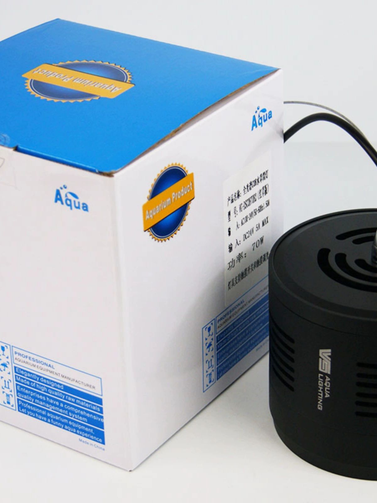 VG조명 50W RGB 수초 램프 스팟조명 어항조경 집게형 발색 담수 블랙70w 전체 스펙트럼 RGB광원 - 상세 이미지 5