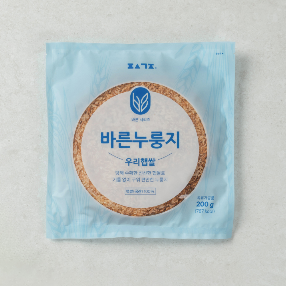편식공장 저당밥으로 구운 바른누룽지 5가지 맛 낱개 (200g) / 국산 햅쌀 현미 보리 렌틸콩 병아리콩 - 상세 이미지 2