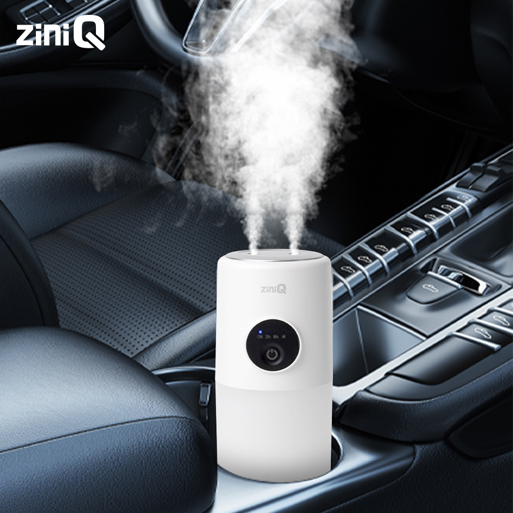 지니큐 무선 듀얼 미니가습기 무드등 가습량조절 가능한 저소음 ZQ-HX20