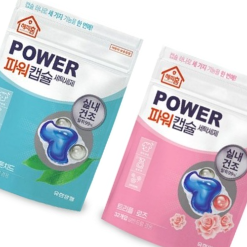 캡슐세제 세탁세제 탈취 섬유유연제 겸용 실내건조 - 상품 이미지