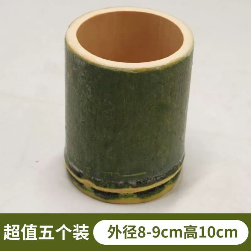 대나무죽통 나무그릇 식기 상업용 원두보관통 C39 단일 포장 5-6cm 8cm - 상세 이미지 5