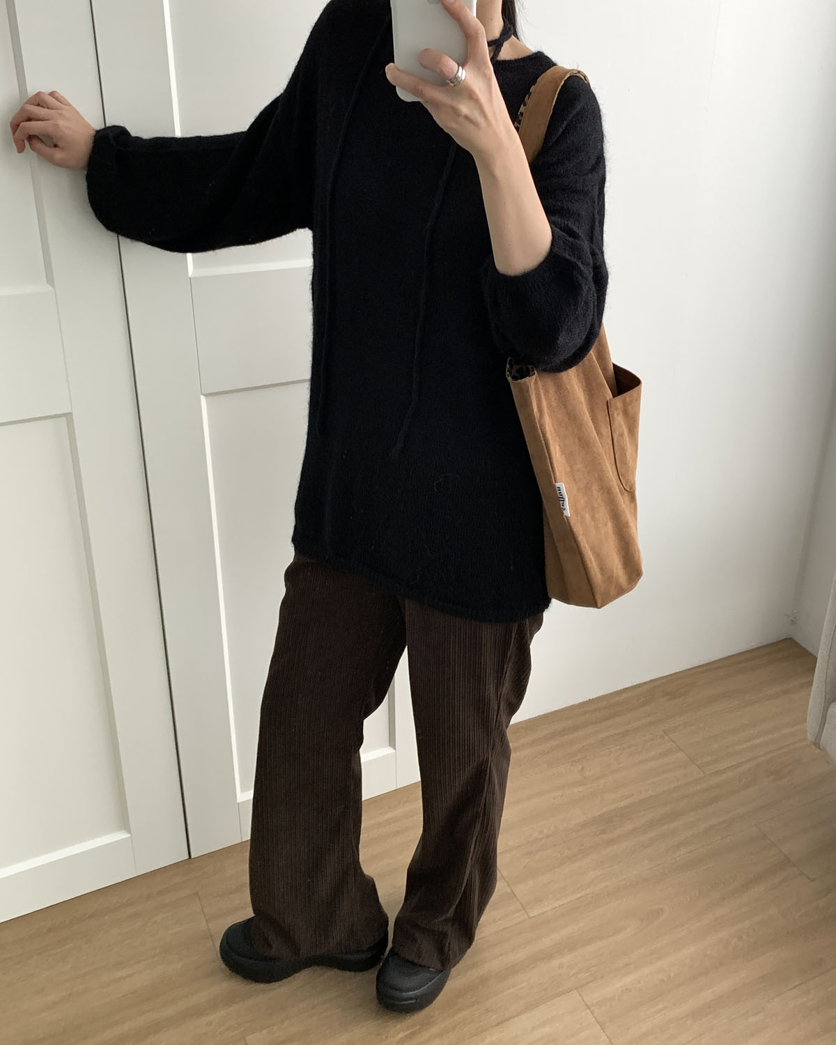 [당일발송] 멜버 골덴 부츠컷 팬츠 겨울 코듀로이 밴딩 바지 웨어링무드 (3c) - 상세 이미지 5