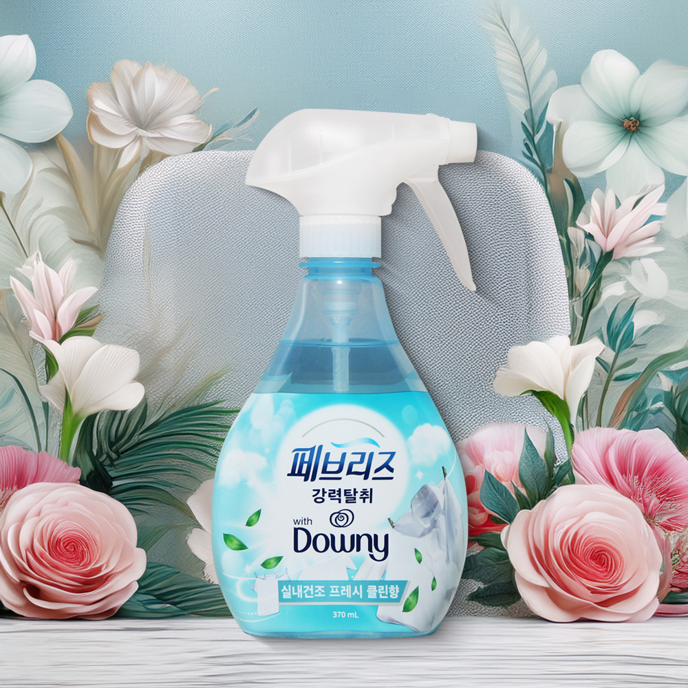 페브리즈 실내건조 다우니 섬유탈취제 370ml 강력탈취 섬유향수 - 메인 이미지