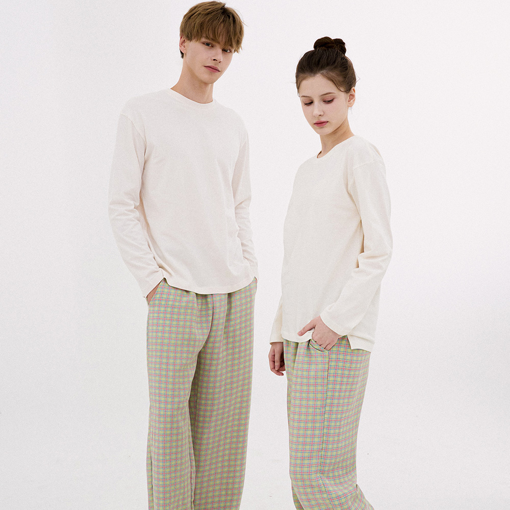 [2PACK]코튼라이크 푸키 커플 잠옷 바지 홈웨어 - 상세 이미지 3