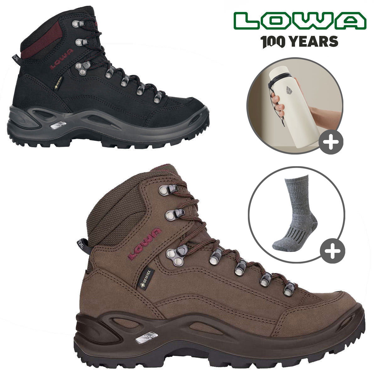 로바 등산화 레니게이드 MID GTX 고어텍스 메가그립 백패킹 여성용 등산화