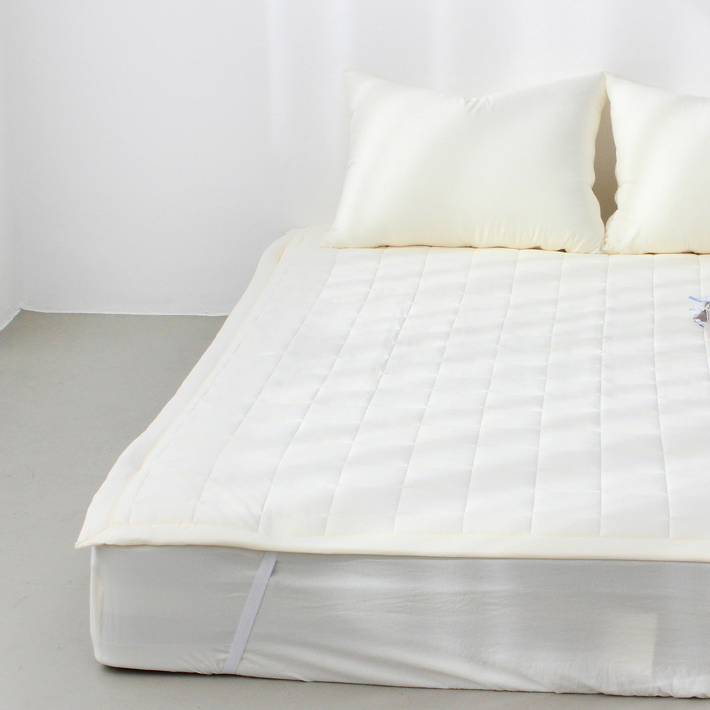 부드러운 아멜리 워싱 고정밴딩 침대패드 펄 아이보리, SS(슈퍼싱글)