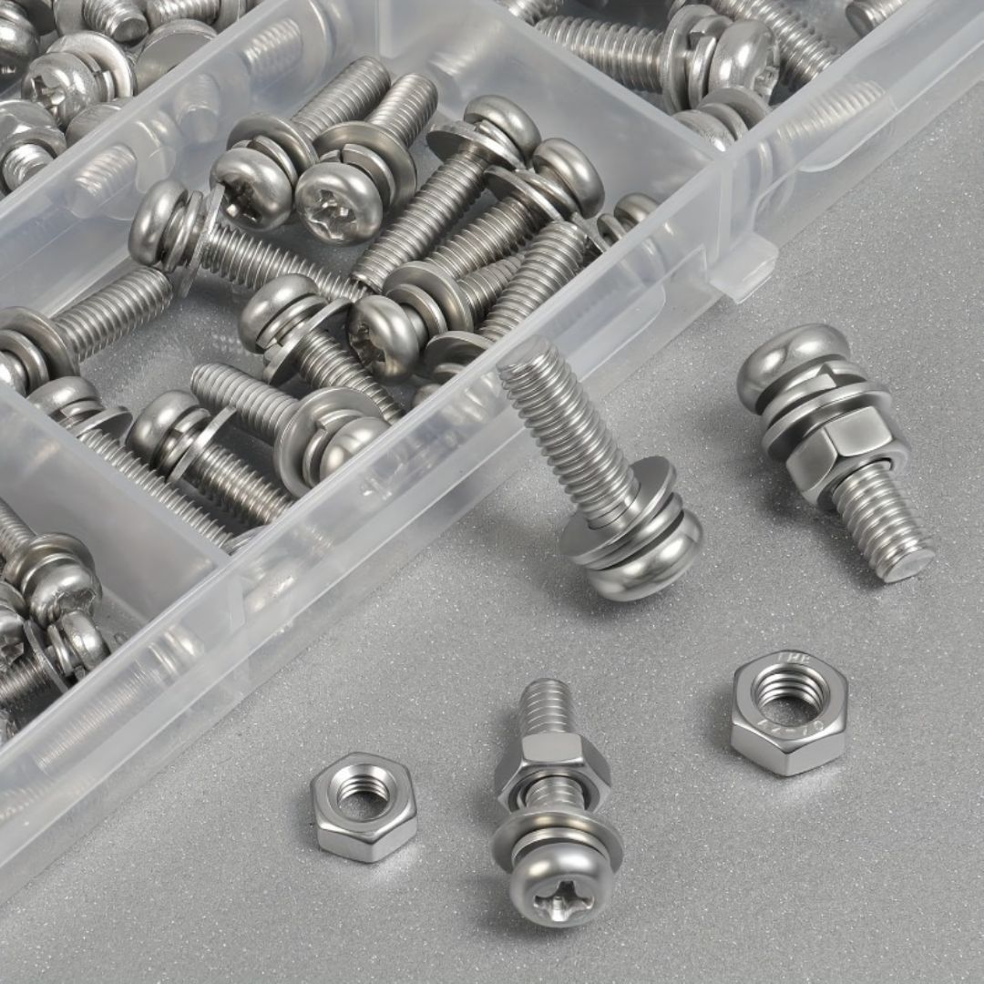 소형 볼트 너트 320 pcs 세트 M2 M3 M4 M5 둥근머리 십자 - 상세 이미지 2