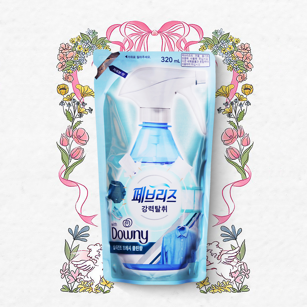 페브리즈 리필 다우니 실내건조 섬유탈취제 320ml 강력탈취 섬유향수 - 메인 이미지