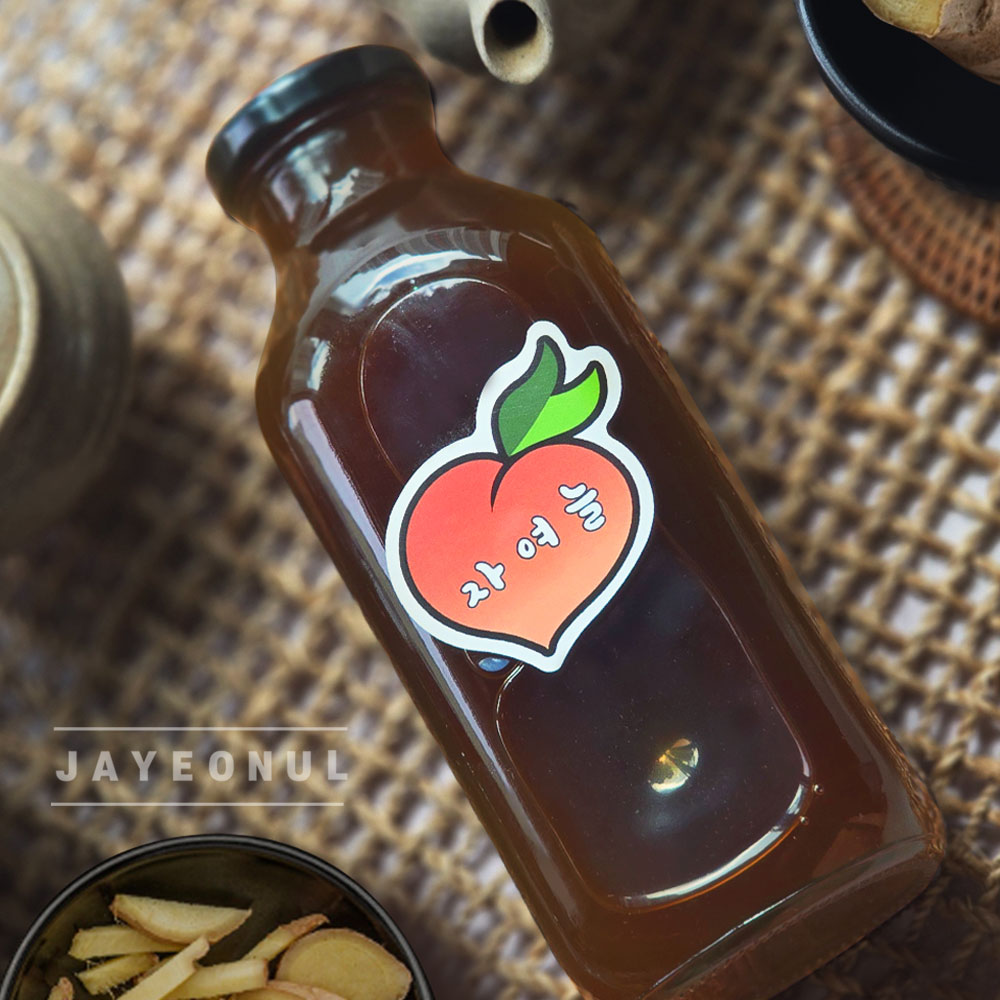 국내산 유기농 생강청 500ml 유리병 수제 착즙 생강차 진저라떼 - 상세 이미지 5
