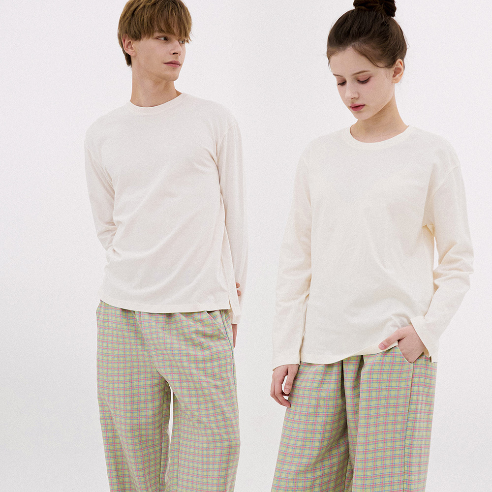 [도씨] 코튼라이크 푸키 커플 잠옷 바지 홈웨어 제품 이미지