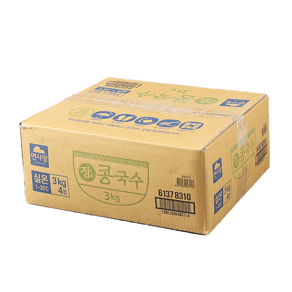 면사랑 장 콩국수 면사리 콩국수면 업소용 3kg, 4개 - 상세 이미지 5