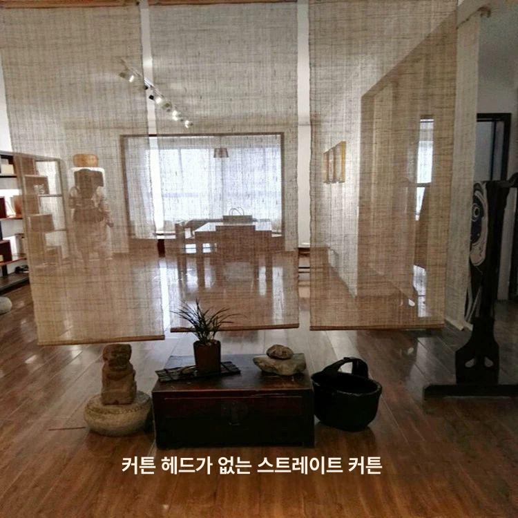 삼베 원단 모시 패브릭 여름천 마천 순백색 다용도 인테리어 활용 폭 40cm - 상세 이미지 3