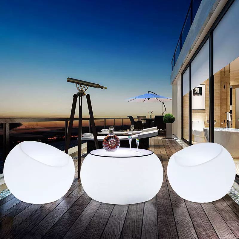 야외 야광 커피 사과 티볼 테이블 주스 칵 티테이블 인테리어 교반 대사과 스툴 65x65x48cm 발송 - 상세 이미지 2
