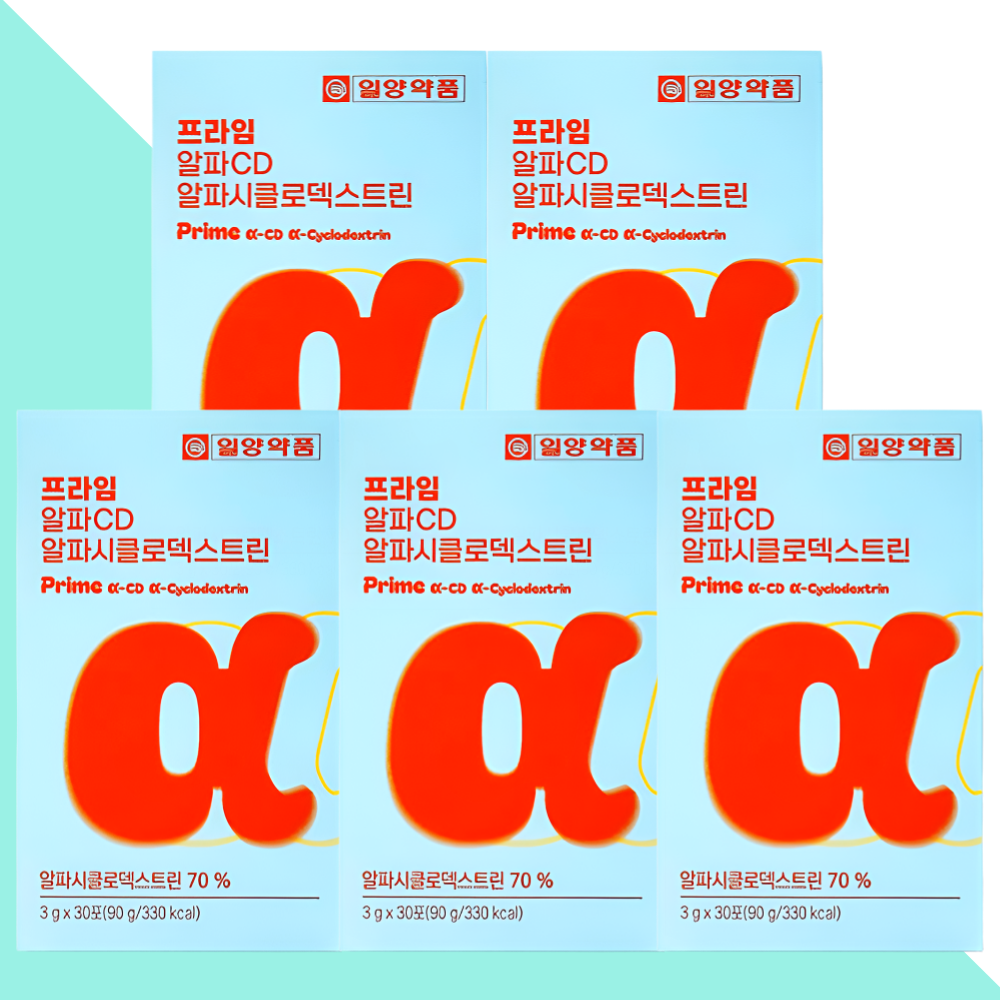 알파CD 일양약품 알파씨디 알파시클로덱스트린 30포X5개 - 상품 이미지