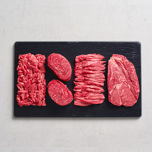 베스트 한상 컬렉션 투쁠 1++한우 꽃등심 갈비살 국거리 불고기 800g SET - 상품 이미지