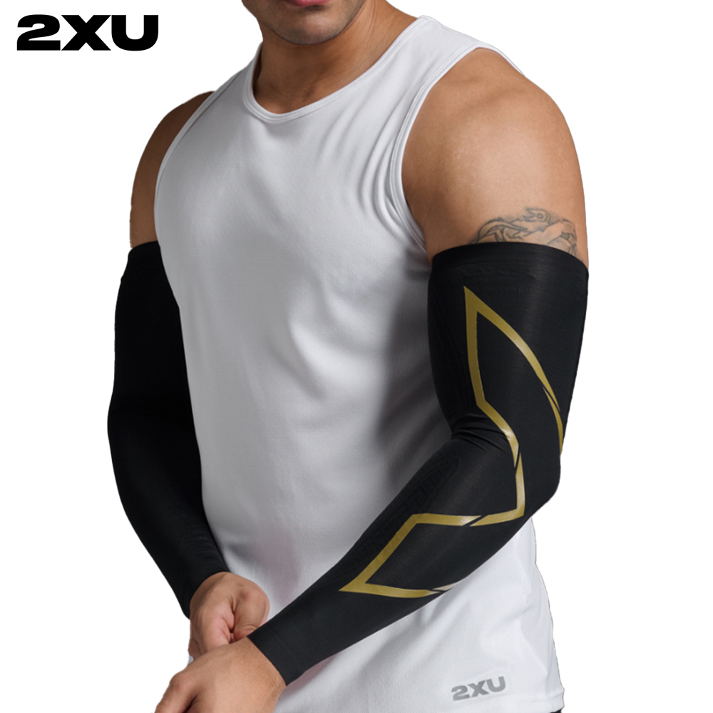 2XU 암슬리브 팔토시 포스 컴프레션 암가드 UA3513ABLK-GLD - 상품 이미지