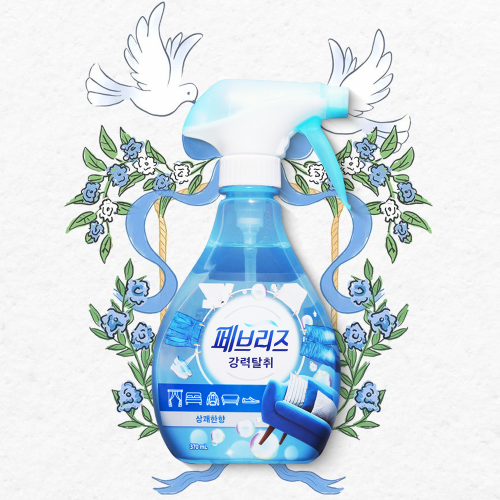 페브리즈 상쾌한향 섬유탈취제 370ml 강력탈취 섬유향수 - 메인 이미지