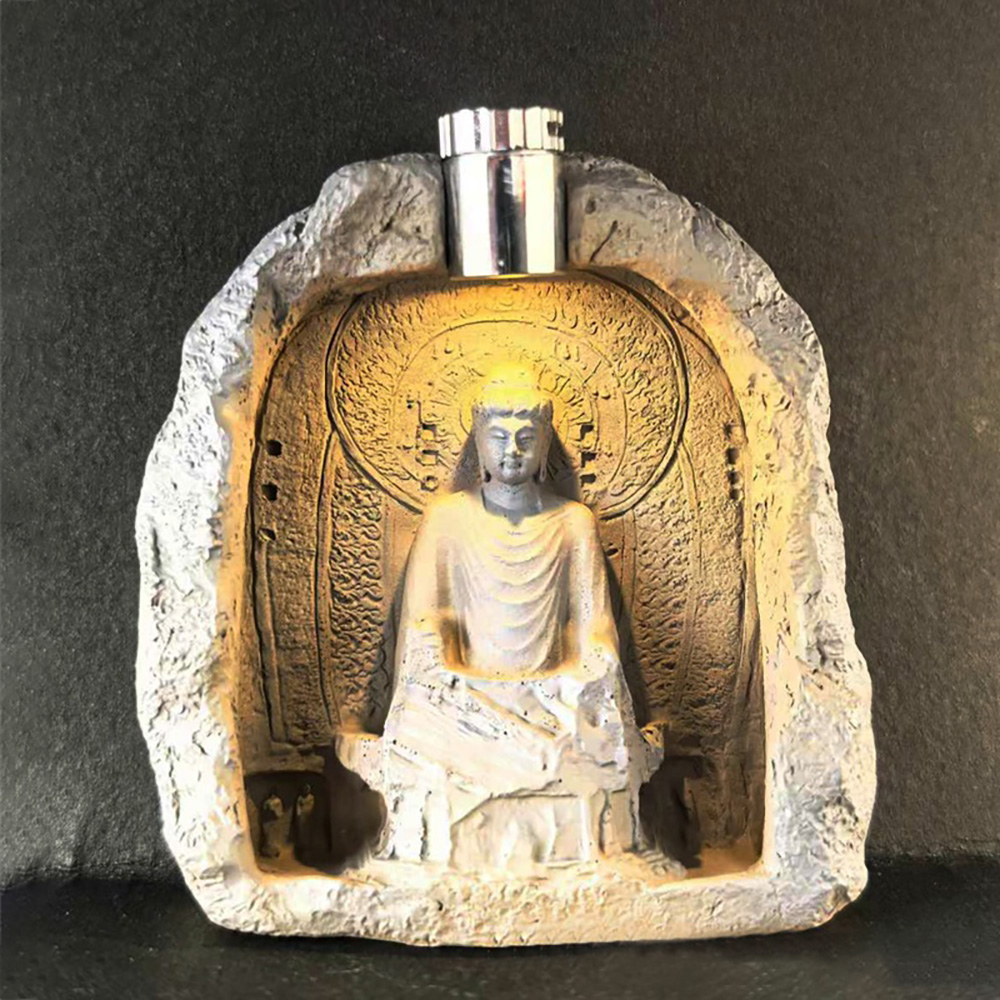조명 발광 동굴 미니불상 자석 불교 굿즈 돌부처 반야심경 불교박람회 미니어처 부처님상 - 상품 이미지
