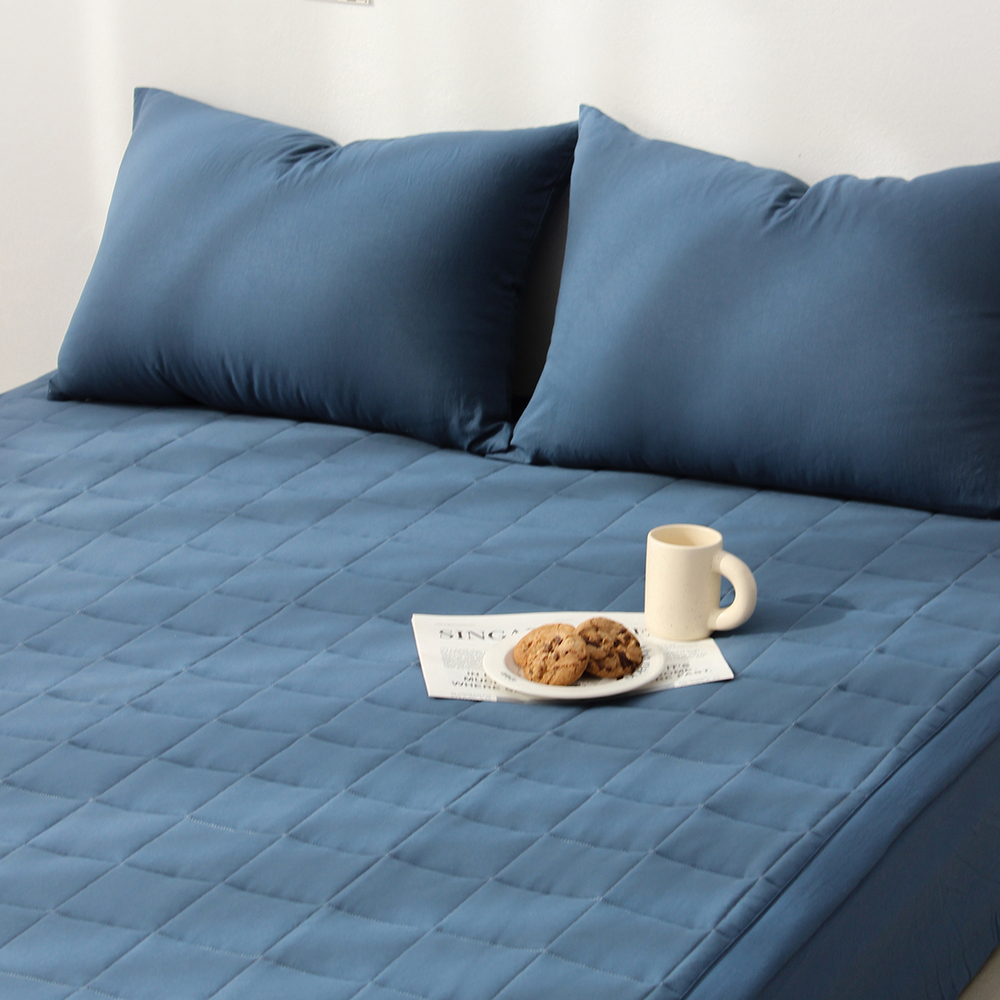 부드러운 아멜리 워싱 고정밴딩 침대패드 클래식블루, SS(슈퍼싱글)