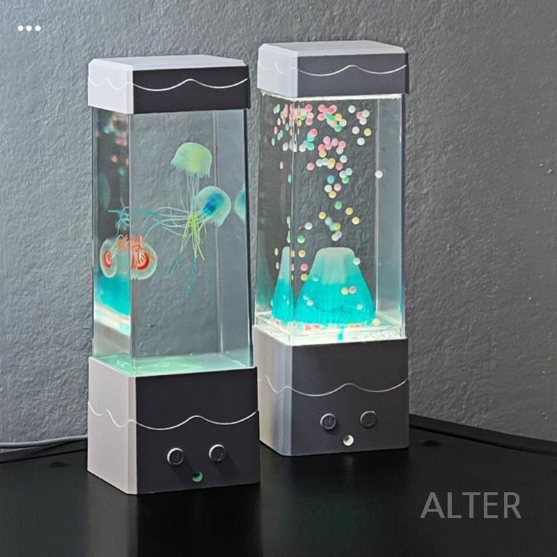 램프 해파리 무드등 조명 해파리멍 수면등 LED 물고기등-13색 8x23cm - 상세 이미지 2