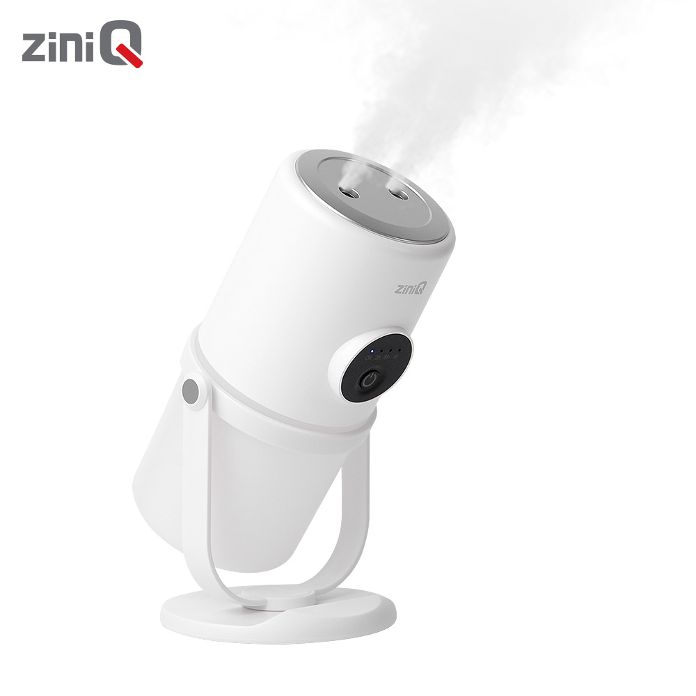 지니큐 무선 듀얼 미니가습기 무드등 분무각도조절 ZQ-HX30