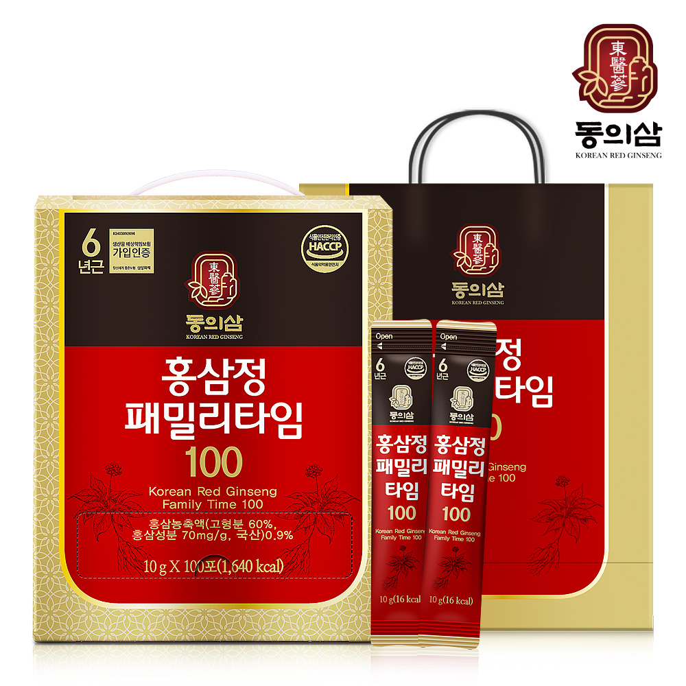 동의삼 홍삼정패밀리타임100 - 메인 이미지